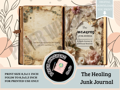 Whispers from Within :A Vintage Healing Junk Journal