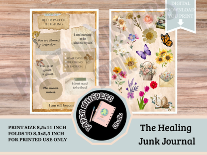 Whispers from Within :A Vintage Healing Junk Journal