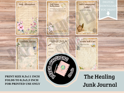 Whispers from Within :A Vintage Healing Junk Journal