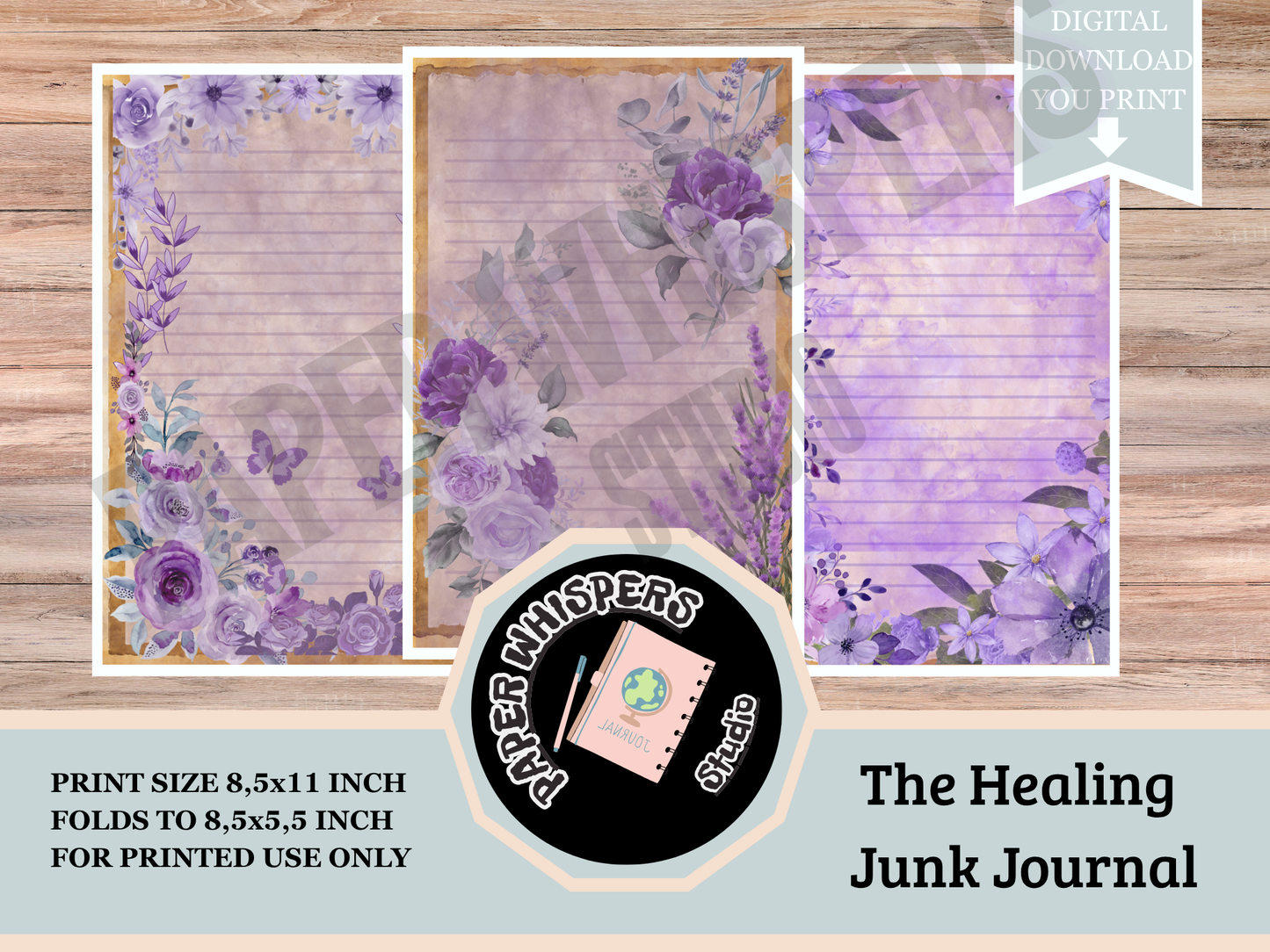 Whispers from Within :A Vintage Healing Junk Journal