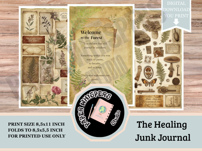 Whispers from the Forest : A Vintage Botanical Healing Junk Journal
