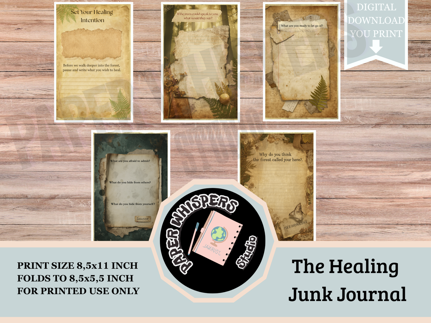 Whispers from the Forest : A Vintage Botanical Healing Junk Journal