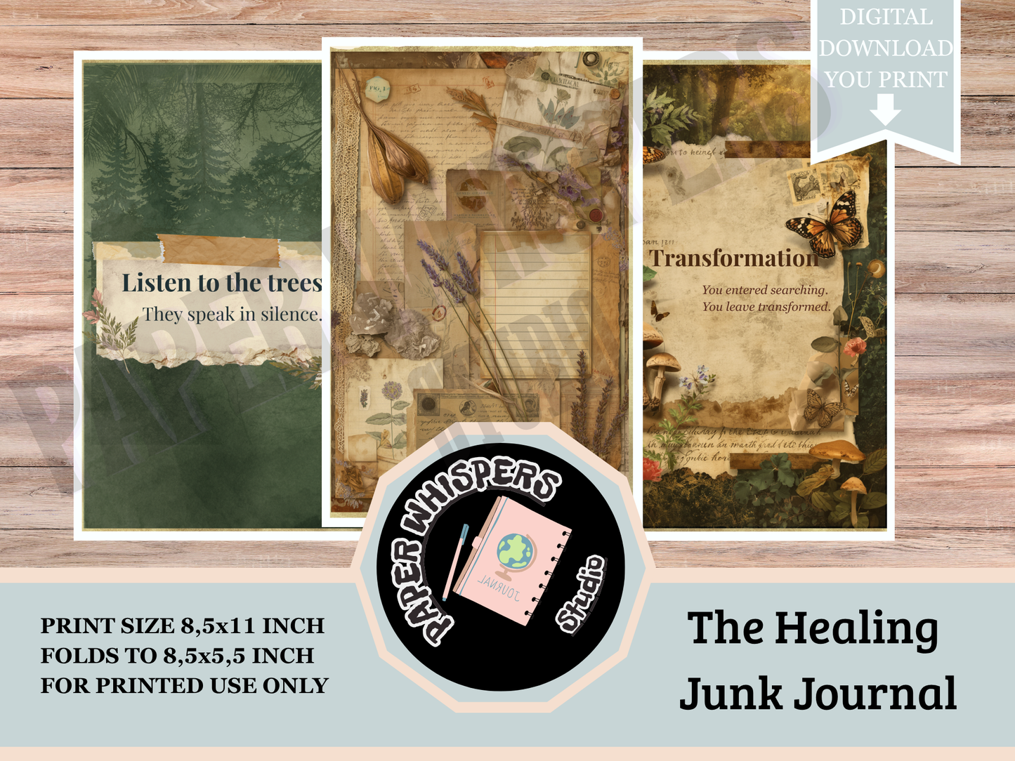 Whispers from the Forest : A Vintage Botanical Healing Junk Journal