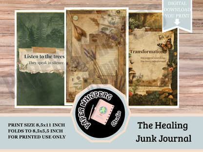 Whispers from the Forest : A Vintage Botanical Healing Junk Journal